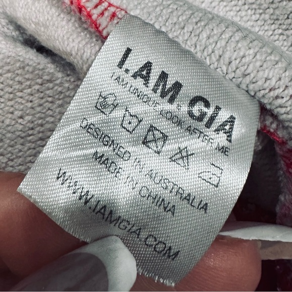 I.AM.GIA ‘Tatiana’ Red and Pink Tie-Dye Joggers - Picture 10 of 13